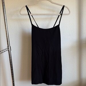 EILEEN FISHER  Black Spaghetti Strap Top.